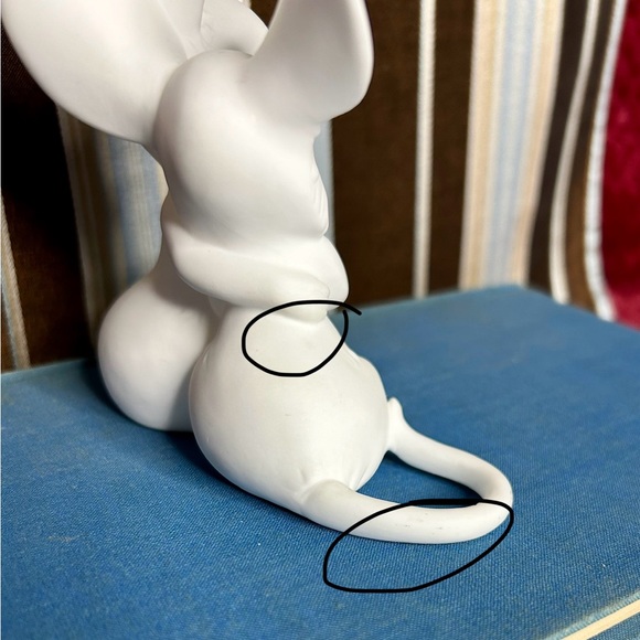 Vintage White Freeman Bone China Hugging Mice Figurine - Picture 6 of 7